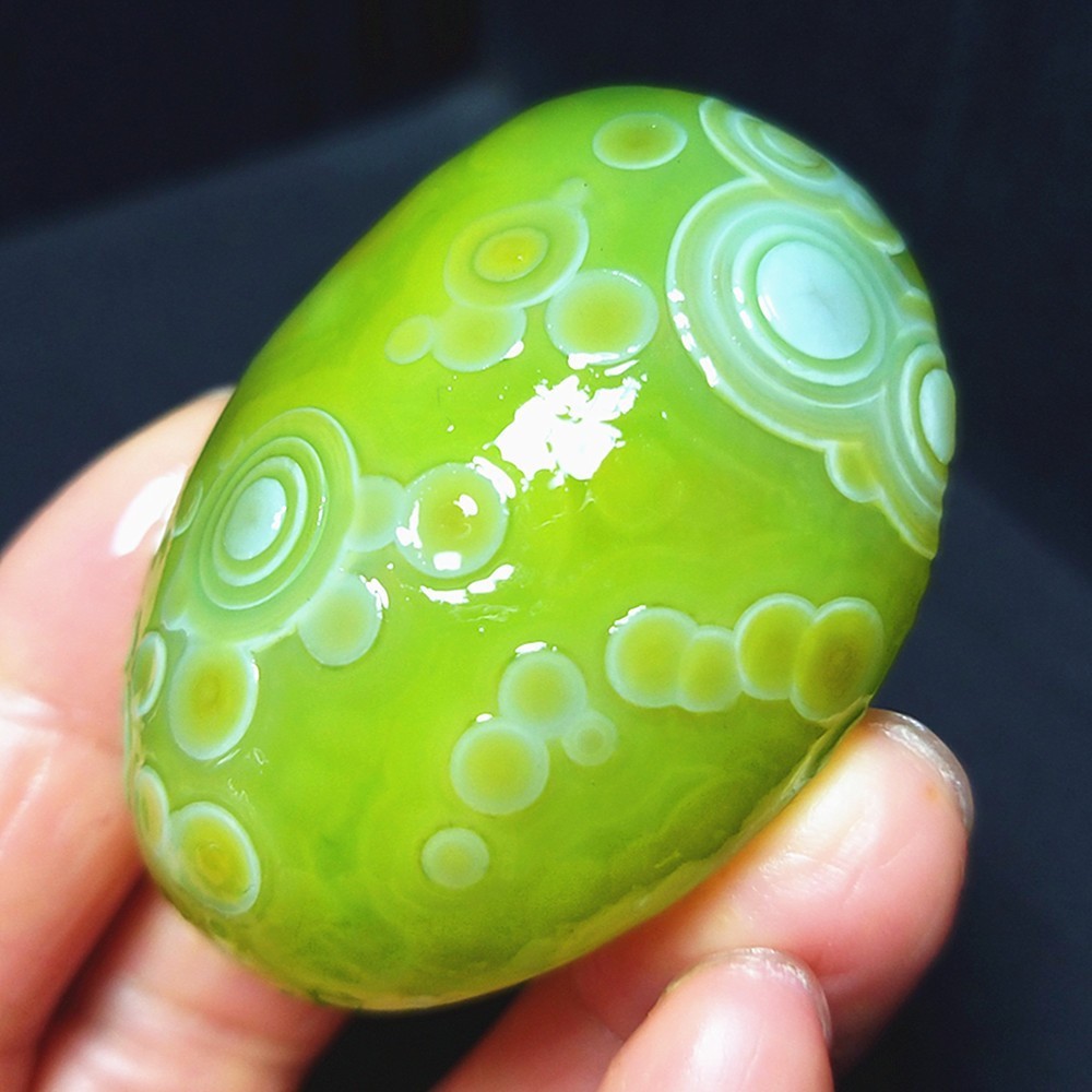 Rare 50.7G Natural Gobi Agate Eyes Agate/stone Madagascar CA4677