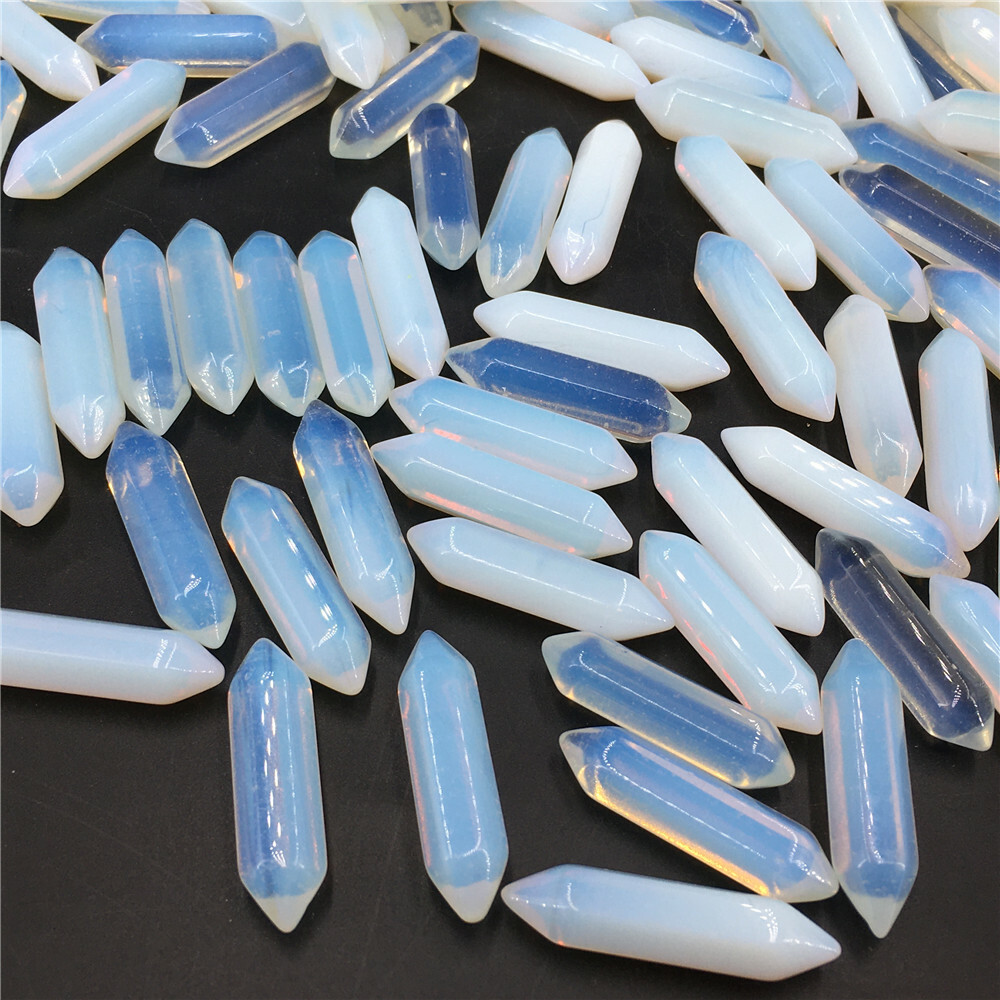 Wholesale A Lot Natural Double Point Obelisk Quartz Crystal Wand Healing