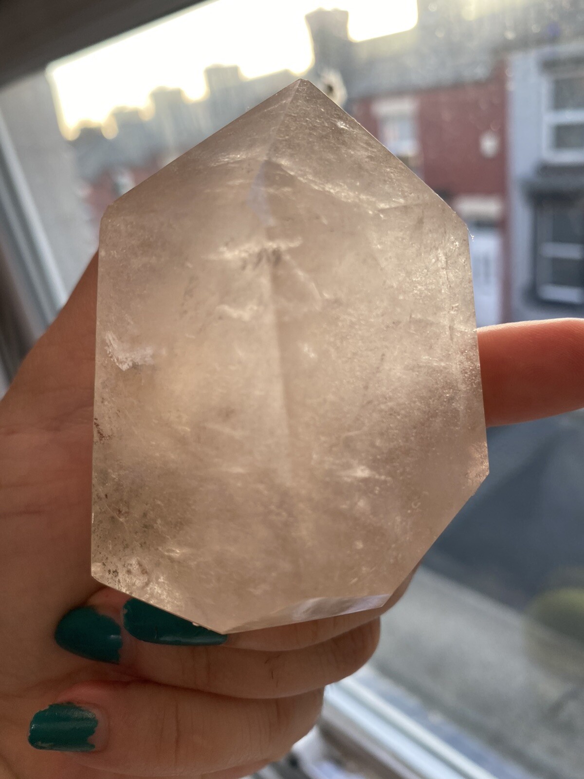 Natural Garden Quarts Include Green Phantom Quartz Tower