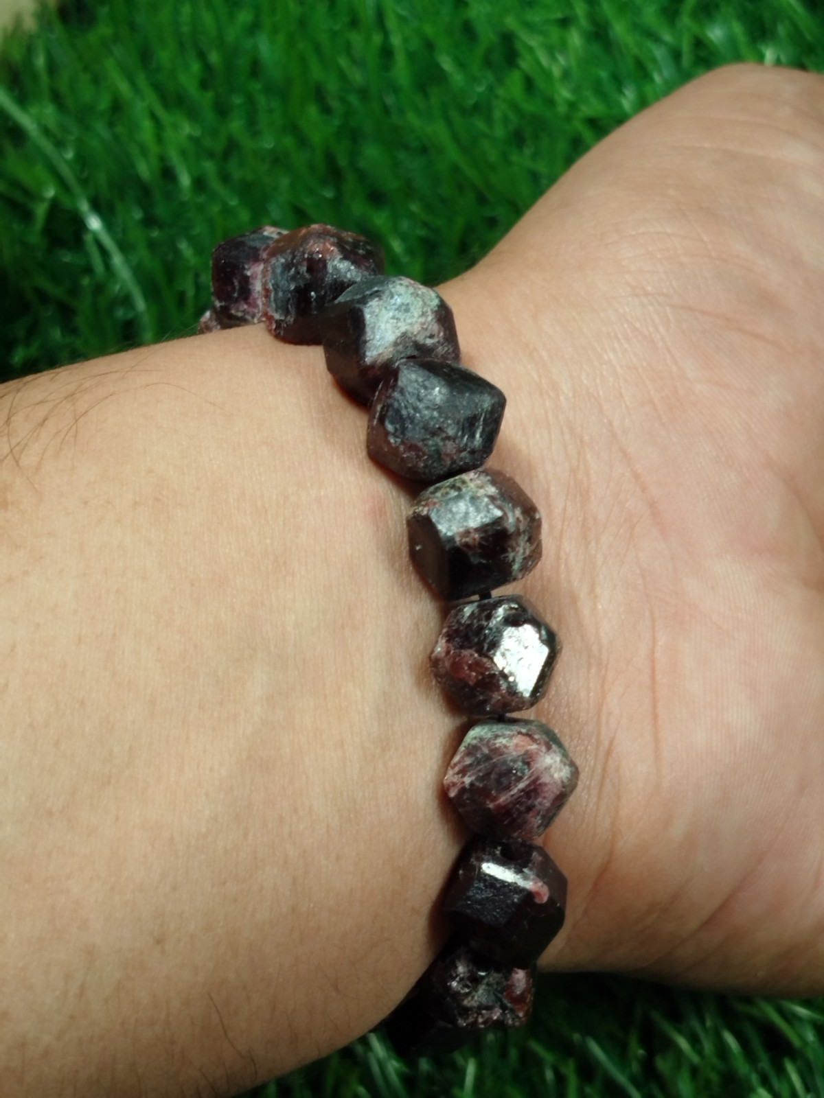 60 Grams Almandine Garnet Stackable Bracelet From Skardu Pakistan