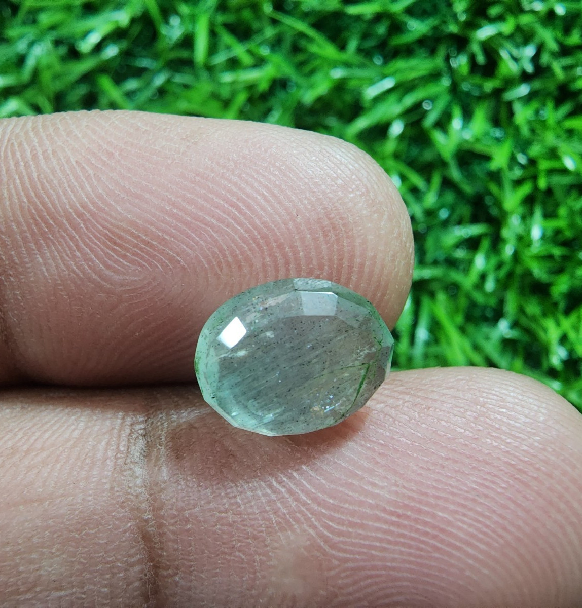 Fantastic Colombian Emerald Faceted Oval Shape 2.45 Crt Top Green Loose Gemstone