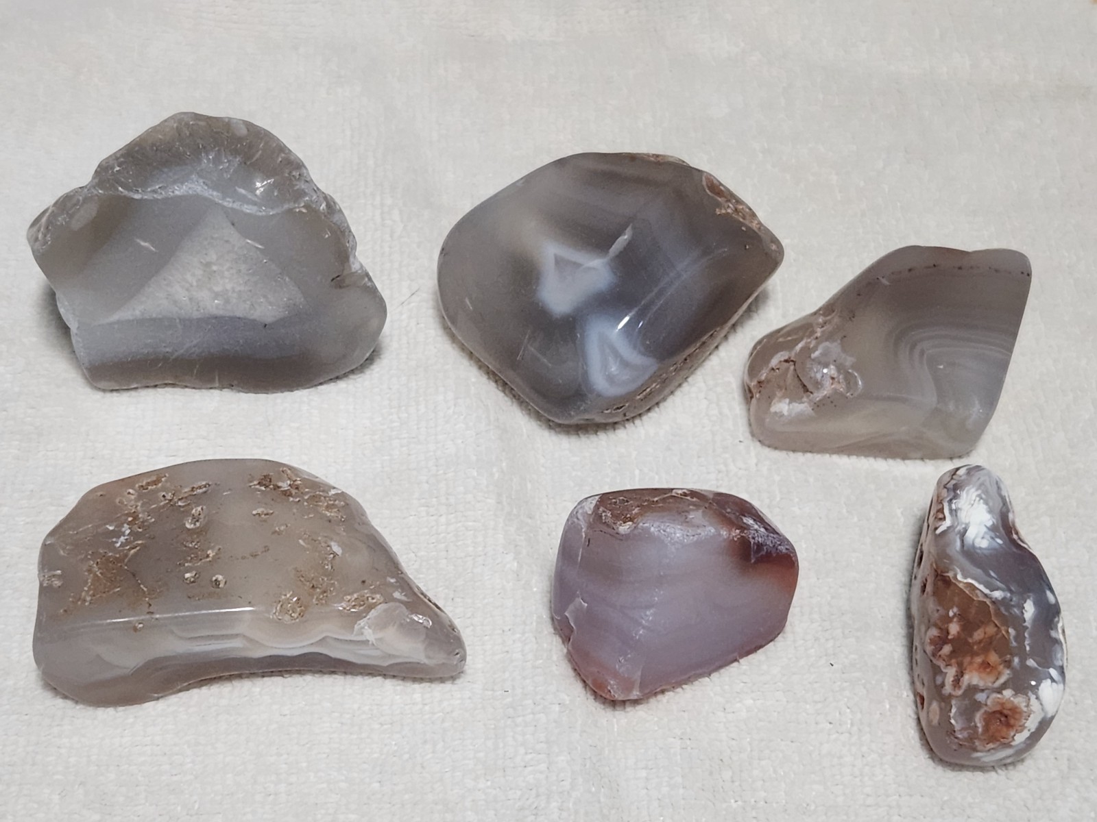 Polished Mozambique Agates Gemstones