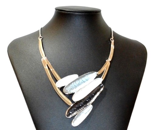 black and white murcia necklace Jewelry