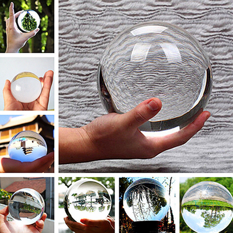 80MM + STAND HUGE ASIAN QUARTZ CLEAR CRYSTAL BALL SPHERE HOT ##