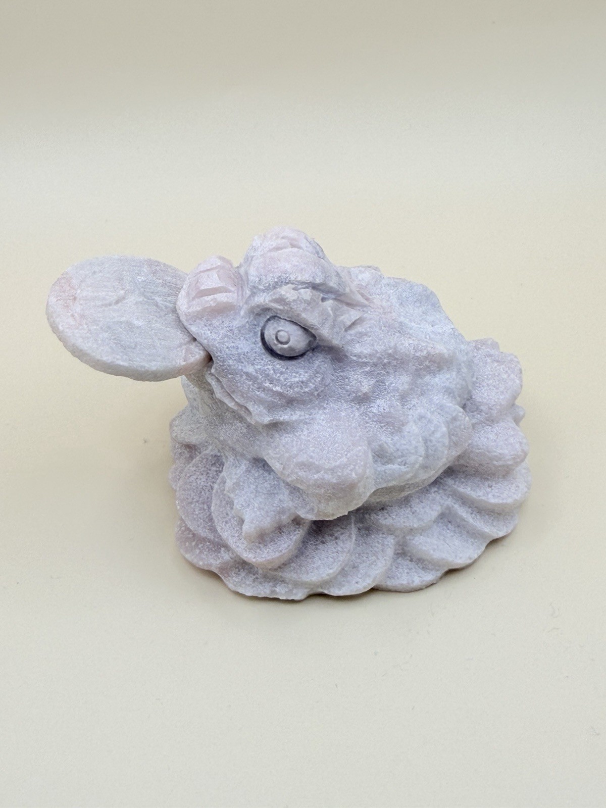 Stunning Pink Opal Money Toad With Removal Coin For Good Fortune Natural Crystal