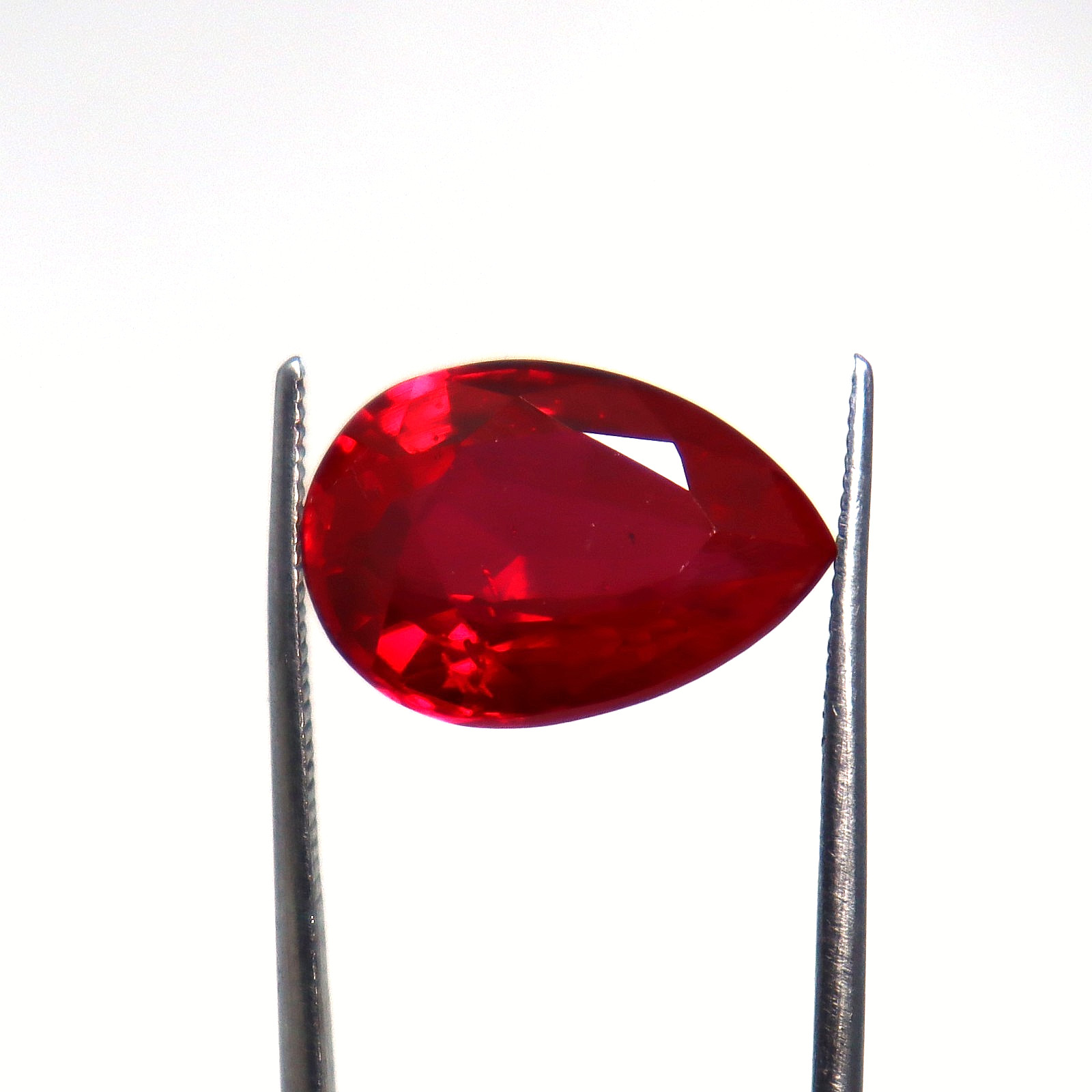 8-10 Ct Pear Cut Certified Loose Gemstone BURMA Pigeon Blood Red Ruby