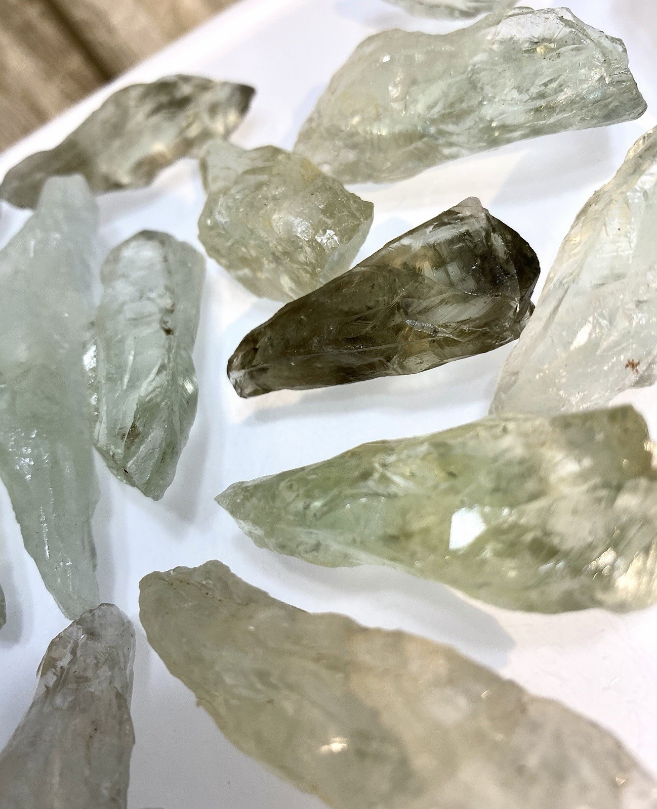 Wholesale Lot 1 Lb Natural Prasiolite Rough Crystal Healing Energy