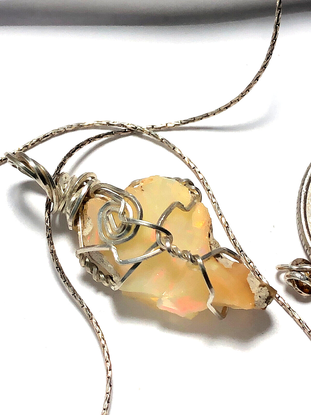 Liquidation Lot #AG035 Ethiopian Opal Pendant in Sterling ‘Rare’ High Quality