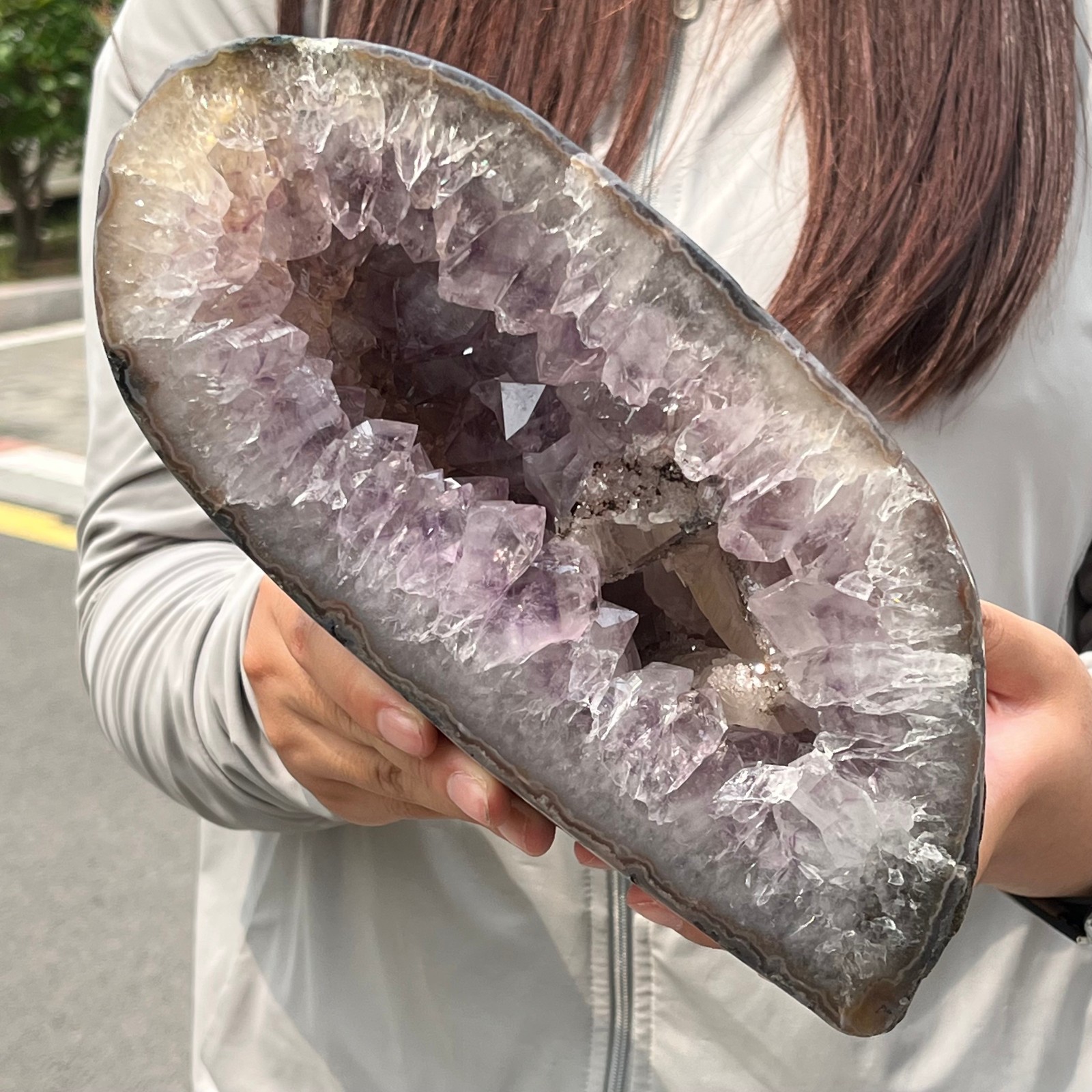 8.37LB High quality amethyst coin bags attract wealth samples and specimens