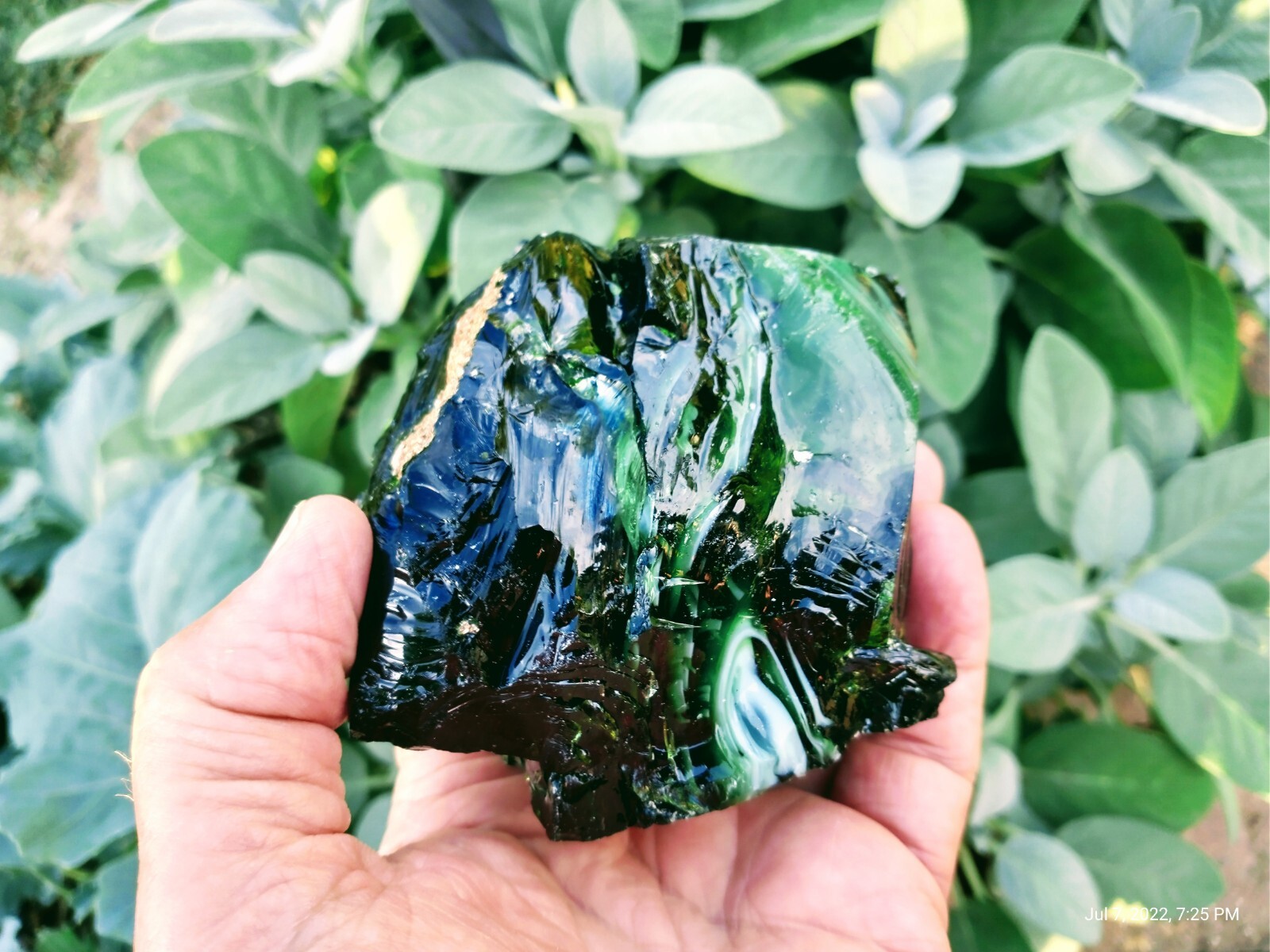 485g Monatomic Andara – Matrix Green & Multi-Color – High Vibration Master Gem