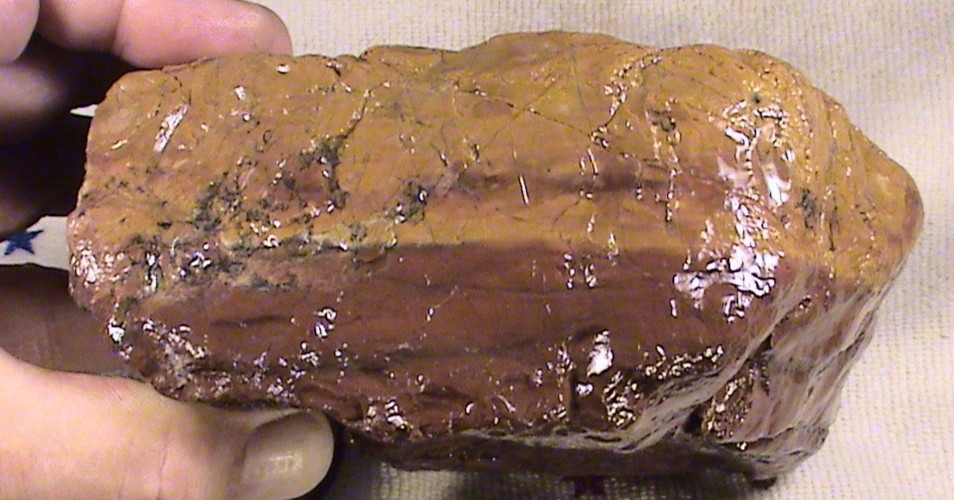 Red and Yellow Jasper Agate Solid Rough Lapidary Rock, 5 LBS, 2 OZ, #R367