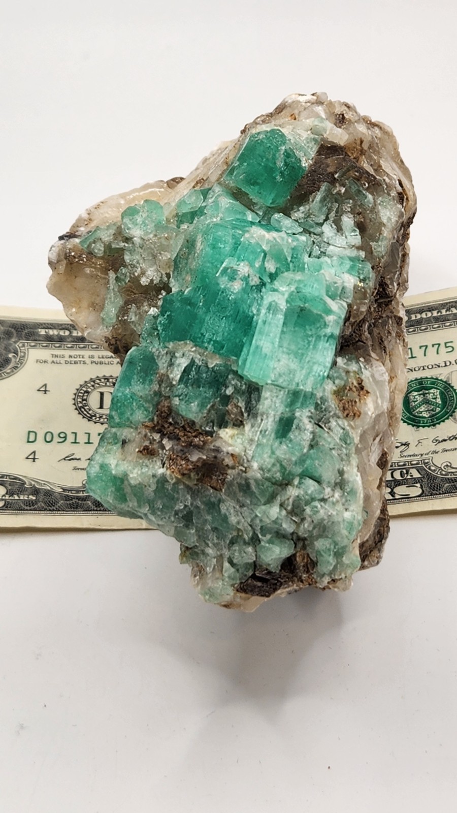 Rough Crystal Colombian Emerald Raw Matrix Collector Piece, Natural Not treament