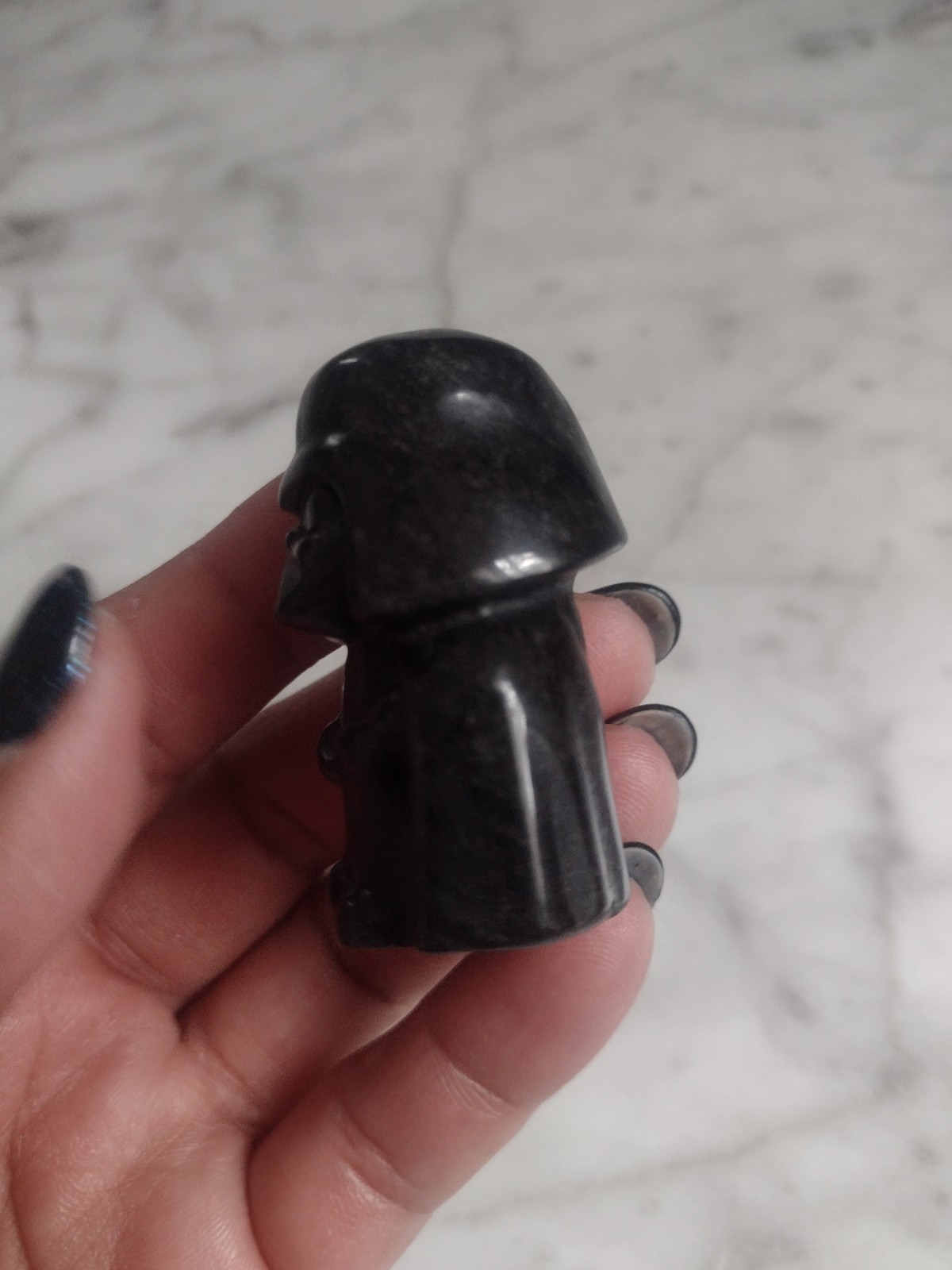 Obsidian Darth Vader Star Wars Carving Crystal Carved Stone