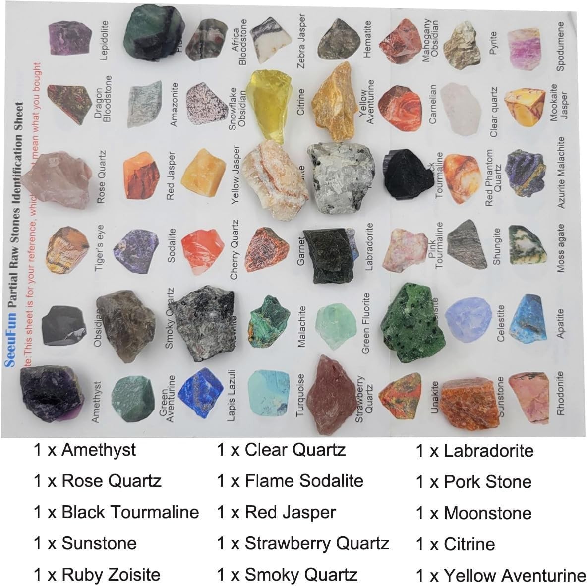 Rock & Mineral Collection Kit for Adults and Kids Natural Rocks for Tumbling …