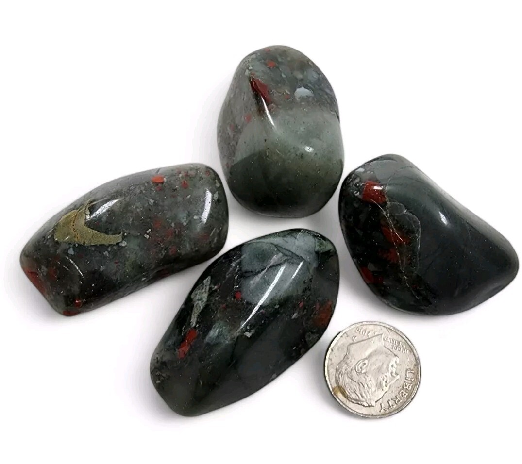 Bloodstone Jasper Polished Stones Africa 78.9 grams