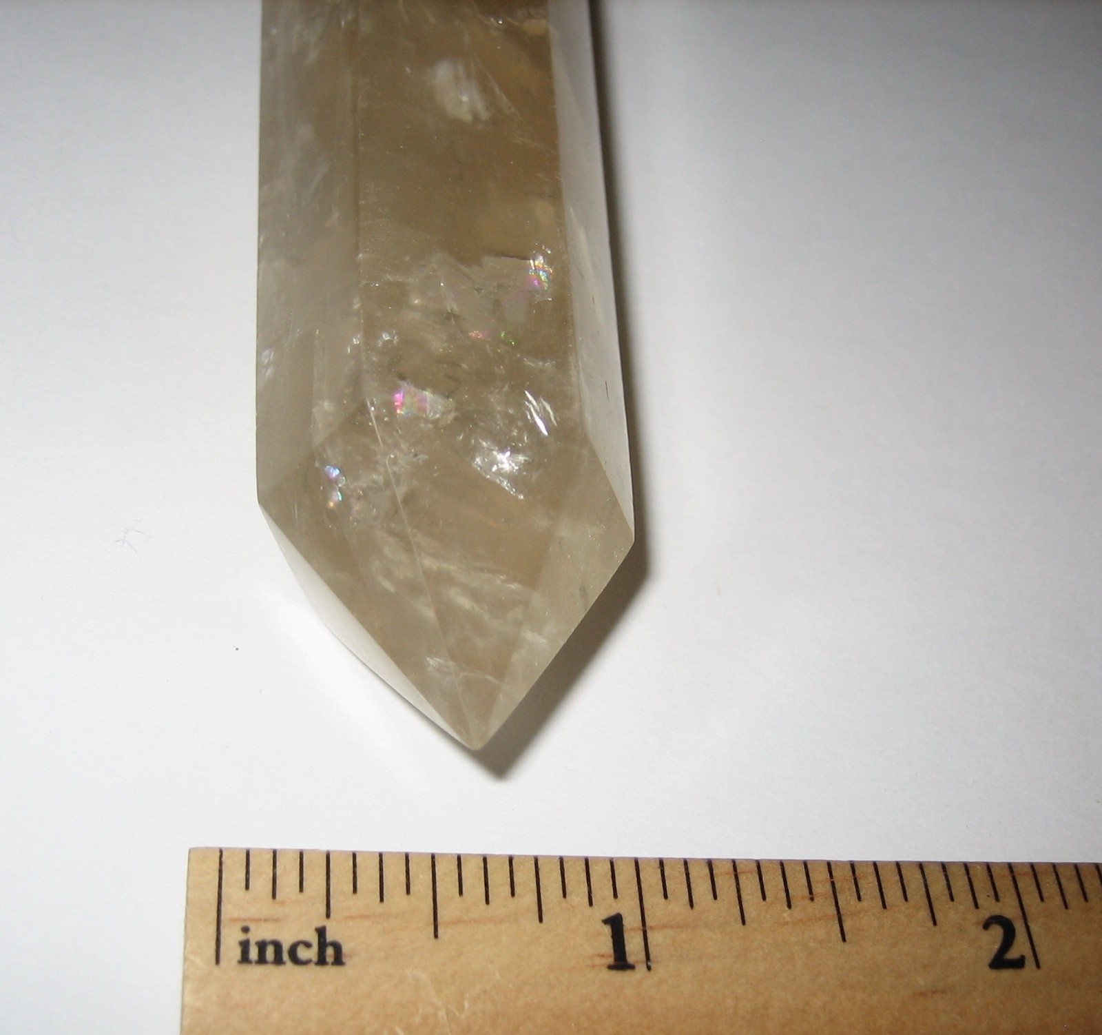 4.6″ x 1″-1.25″ POLISHED NATURAL CITRINE QUARTZ CRYSTAL STONE TOWER WAND 150g *1