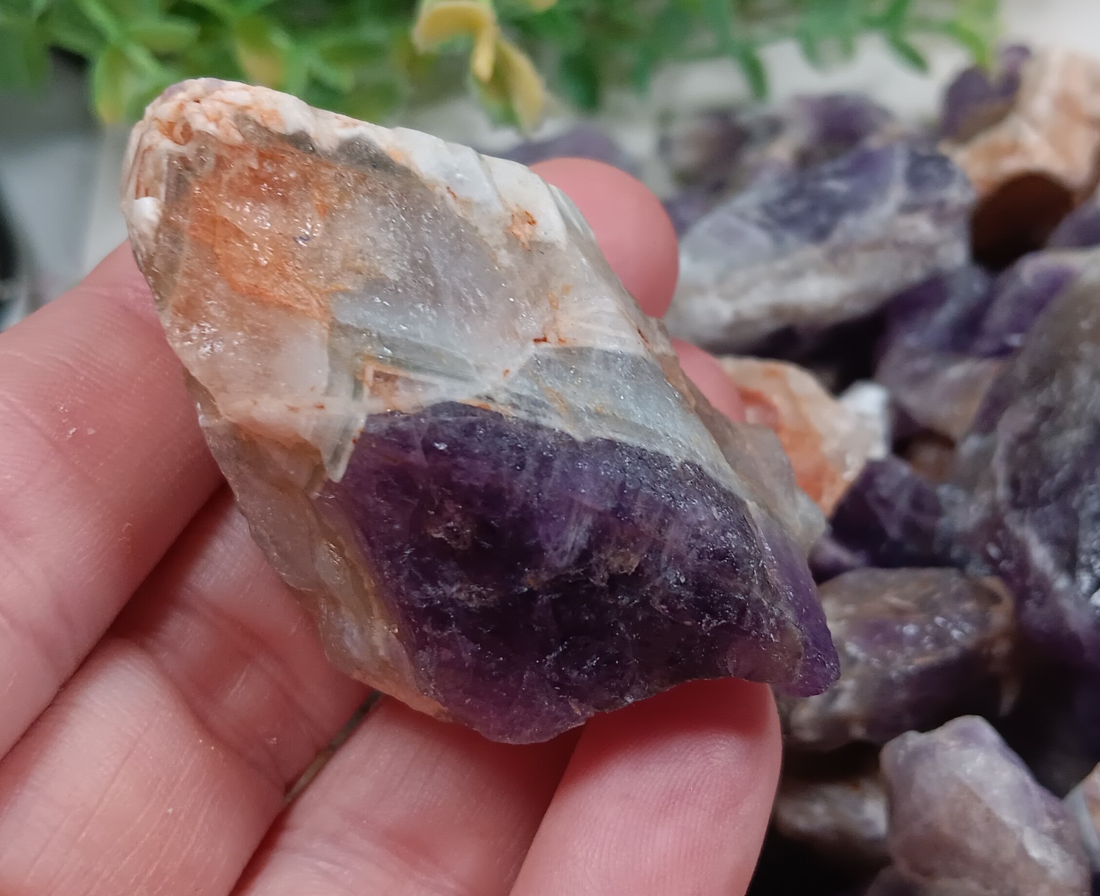 2.5 Pound Lot Amethyst crystal chevron amethyst Zambia all natural Lot 3