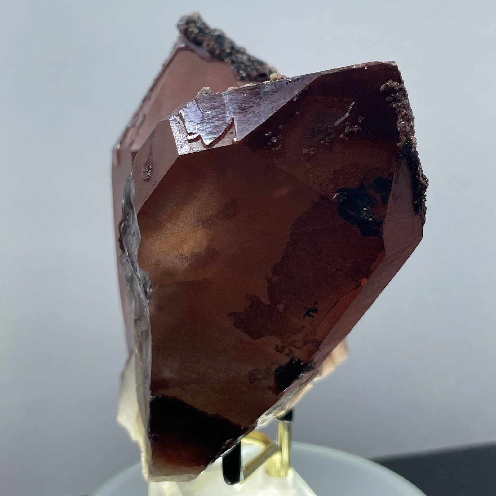 Crystal Red Hematite on Quartz Morocco 644g