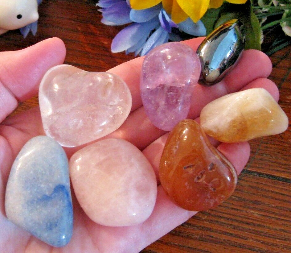 New Big Chunky Natural Chakra Crystal Healing Stones Gemstone Set of 7