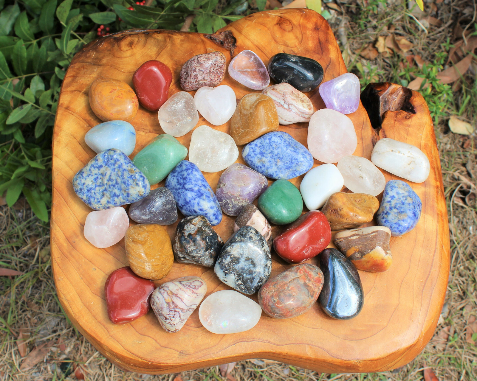Assorted Mixed Tumbled Stones 1 lb Wholesale Bulk Lot LARGE Chakra Reiki 16 oz