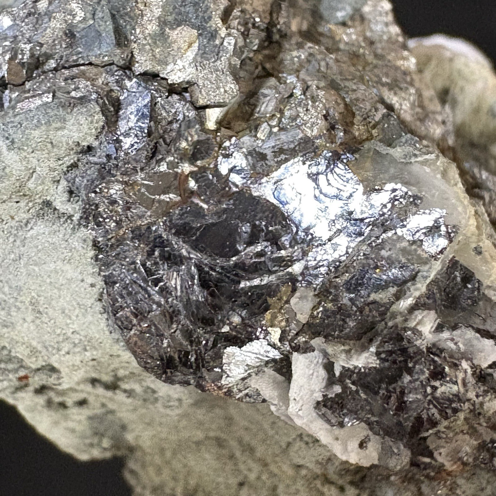 Inner Mongolia Calcite Arsenopyrite Association – Metallic Crystal Raw Specimen