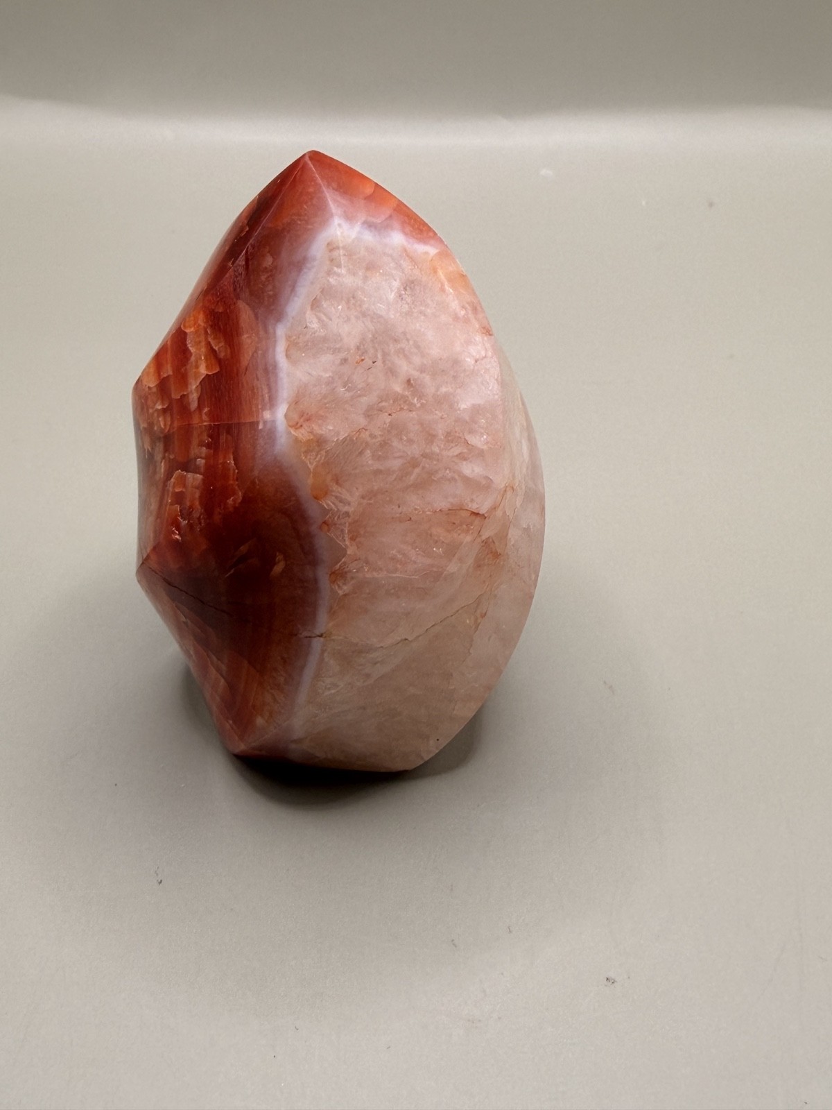 Carnelian Agate Flame 622g 2.5″ – Red Orange Fire Quartz Crystal Healing Decor