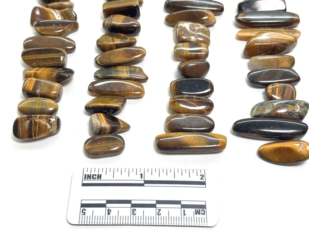 100pcs Bulk Tinger Eye Stone Polished Points & Pieces Jewelry Gemstone DIY