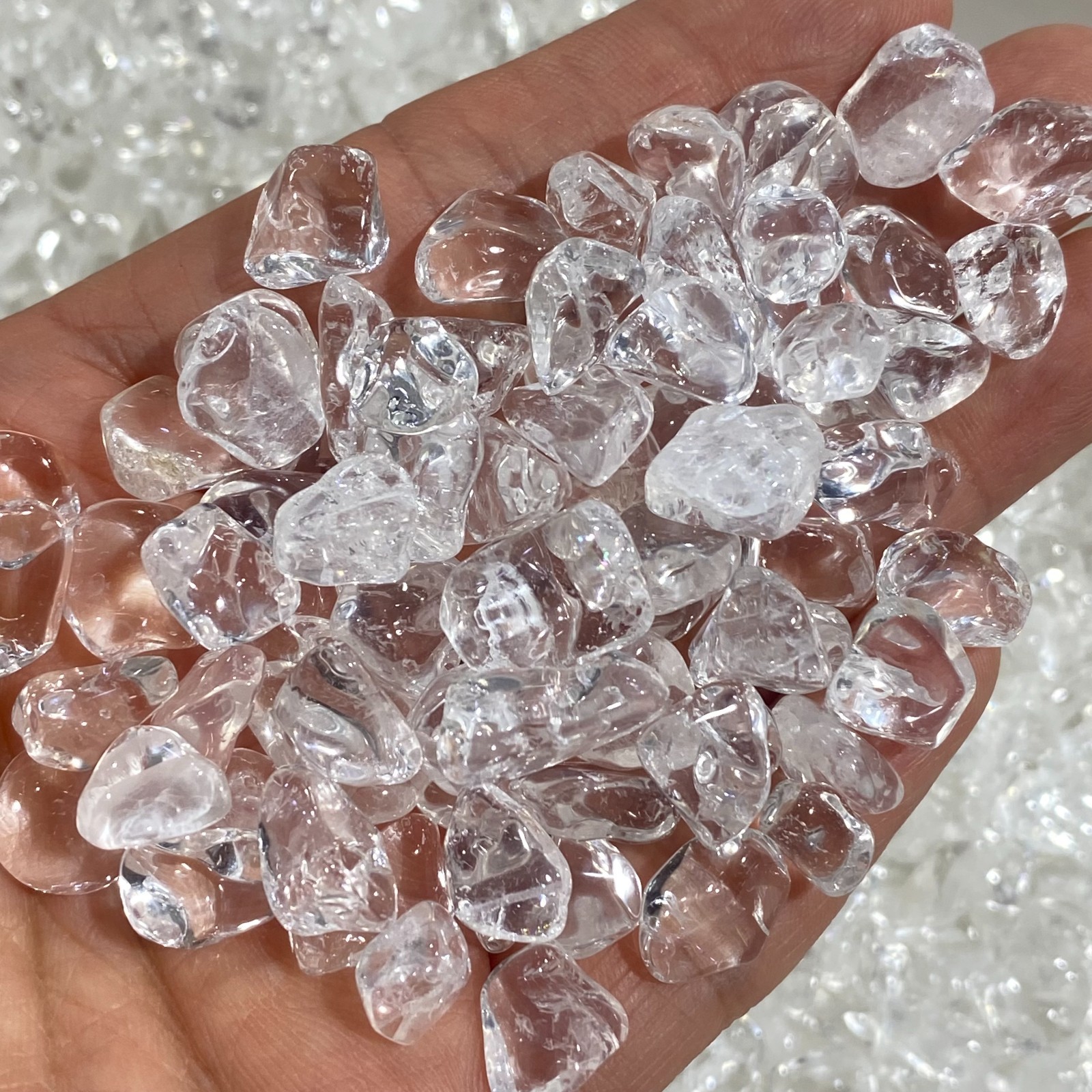 100g Natural White Clear Quartz Crystal Stones Irregular Aquariu Home Decor
