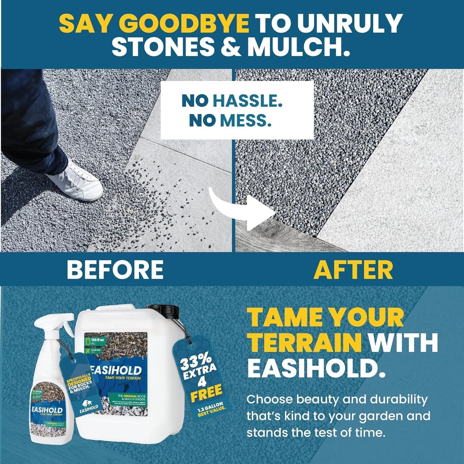 HandySpray 27oz Mulch Glue – Lasting Eco-Friendly Adhesive for Landscape Design
