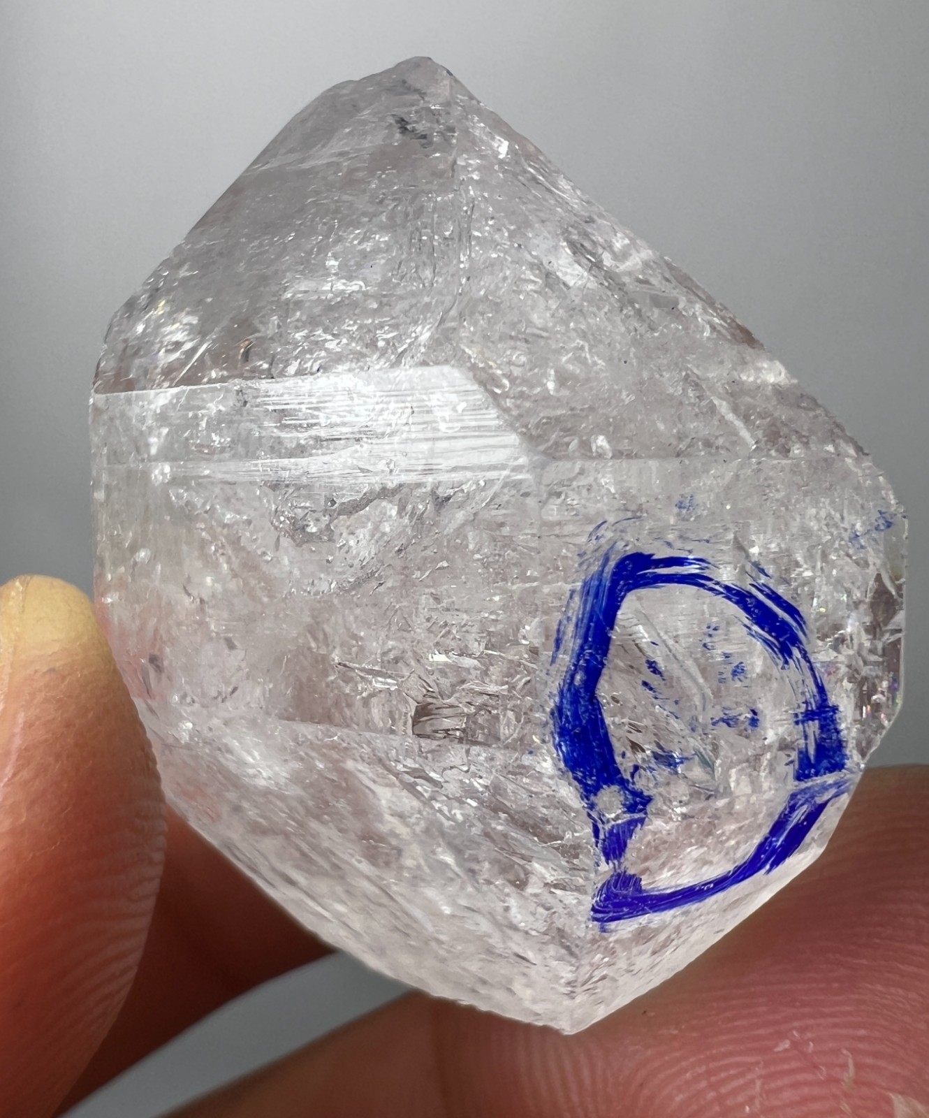 117 Ct Rare! Enhydro Quartz Crystal | Moving water Bubble inside from Pakistan