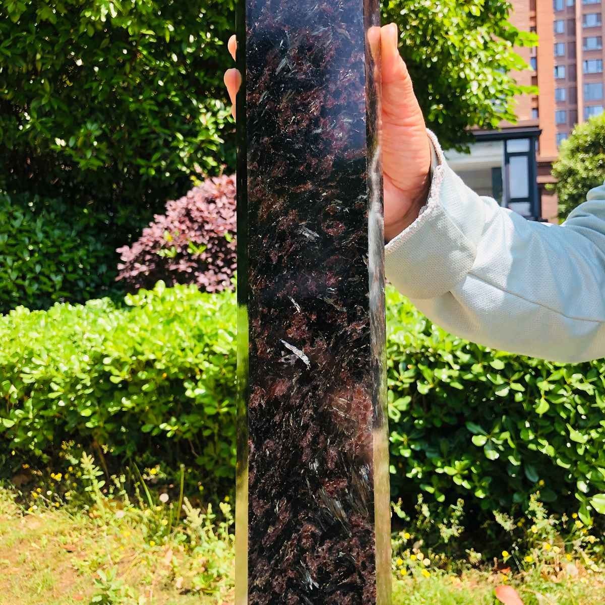 16.98LB Natural Fireworks Stone Obelisk Quartz Tower Crystal Wand Point Healing