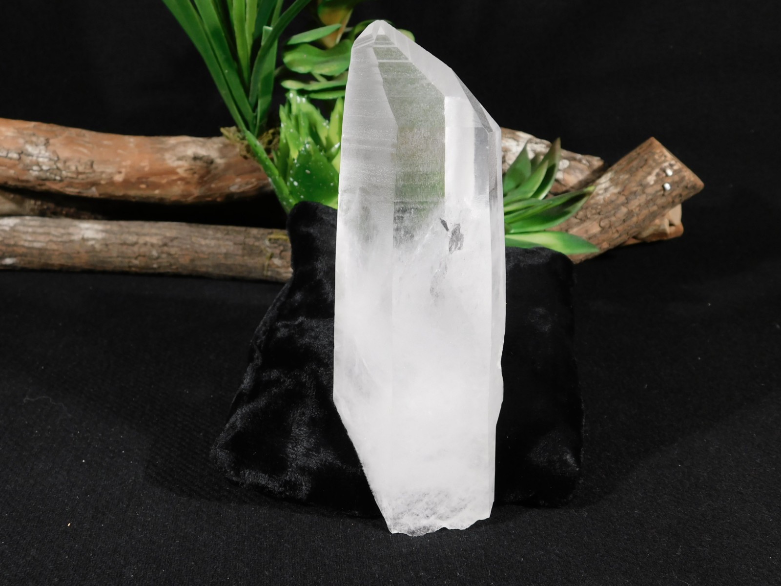 Long! Semi Translucent LEMURIAN Quartz Crystal From Brazil 318gr
