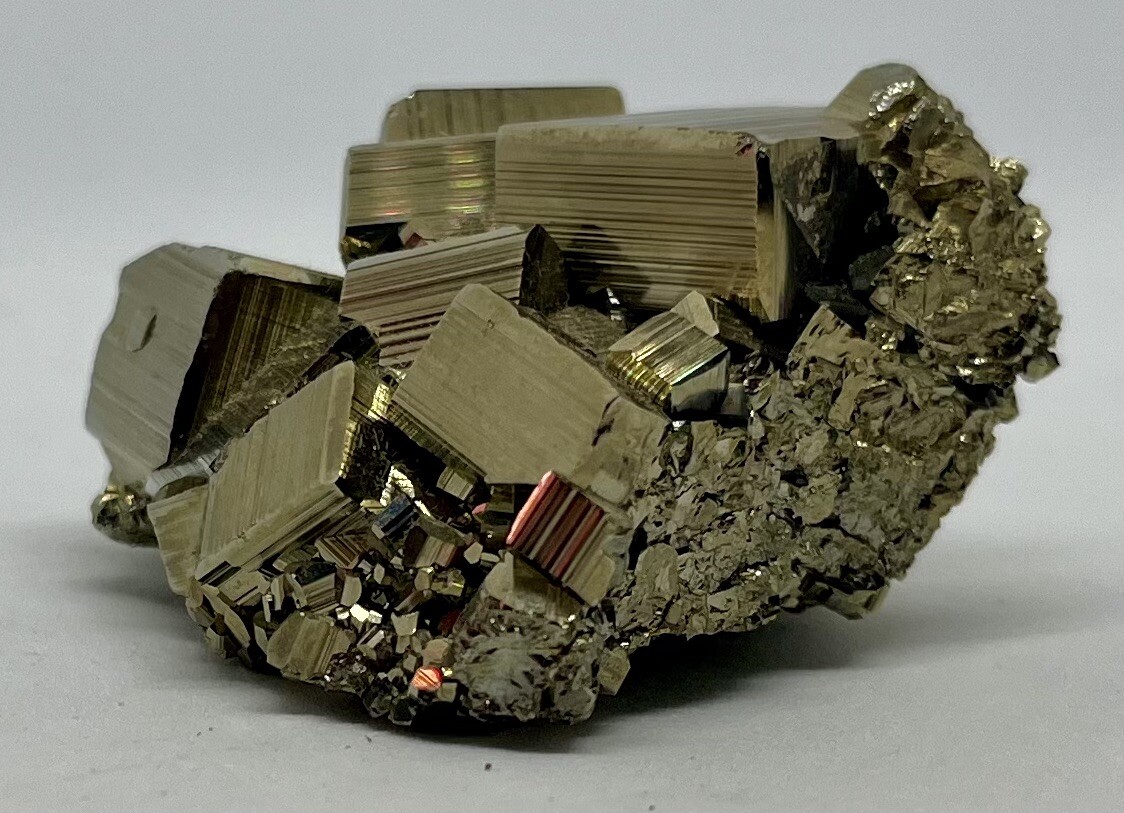 Rhombic PYRITE Crystal Cluster 100% Natural From Peru