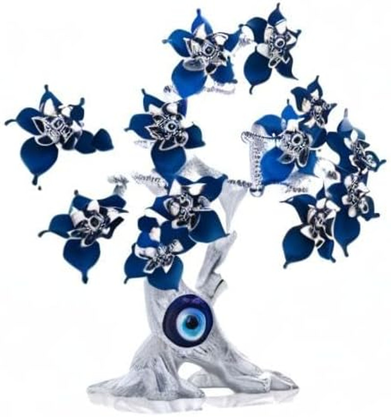 10.4” Turkish Evil Eye Tree Protection Evil Eye Statue for Good Luck,Feng Shui