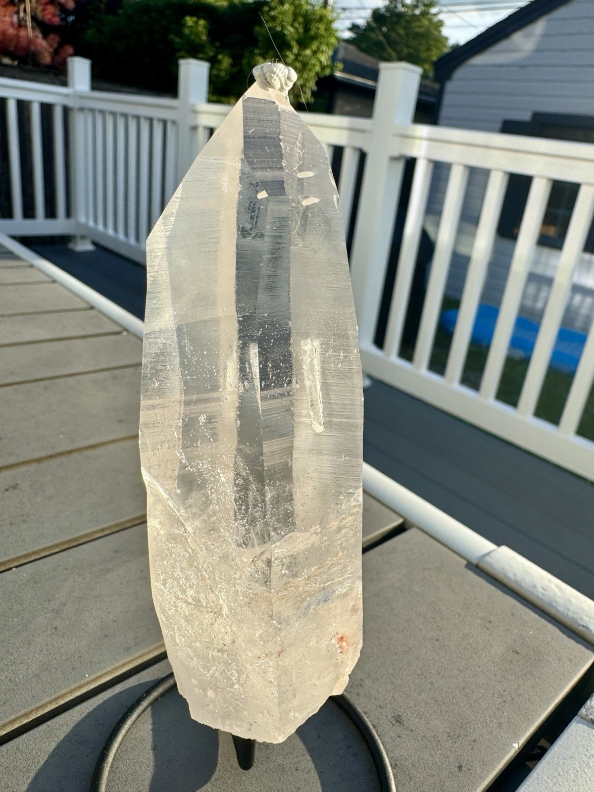 Beautiful Lithium Quartz From Brazil MOU Yes On Stand.