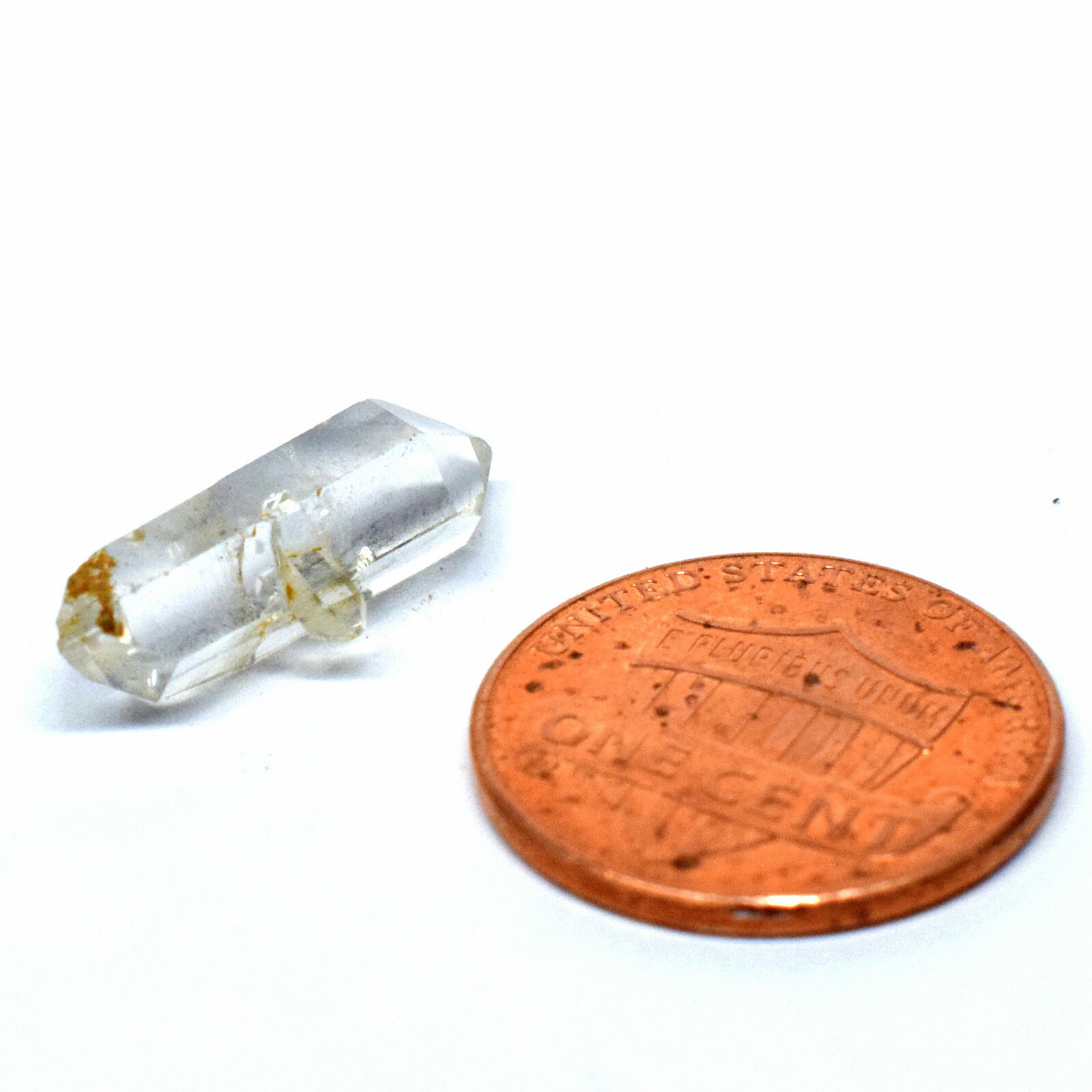 19mm 4.5ct Tibetan Elestial Quartz Point Natural Sparkling DT Crystal Gemstone