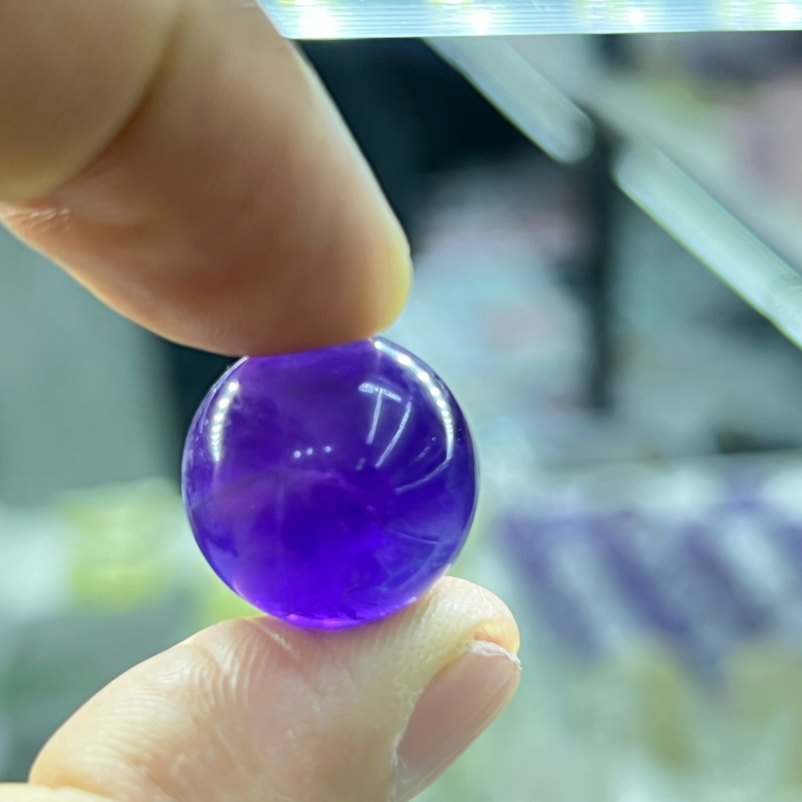 1pc Natural Amethyst Quartz Sphere Crystal Ball Reiki Healing 20mm