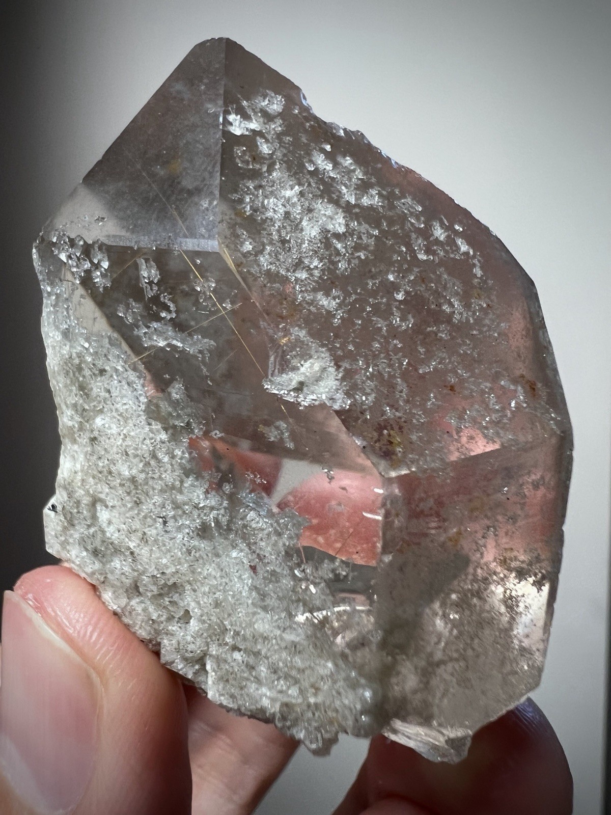 Rutilated Quartz Crystal Gold Rutile Needle Quartz Chlorite Quartz Inclusion