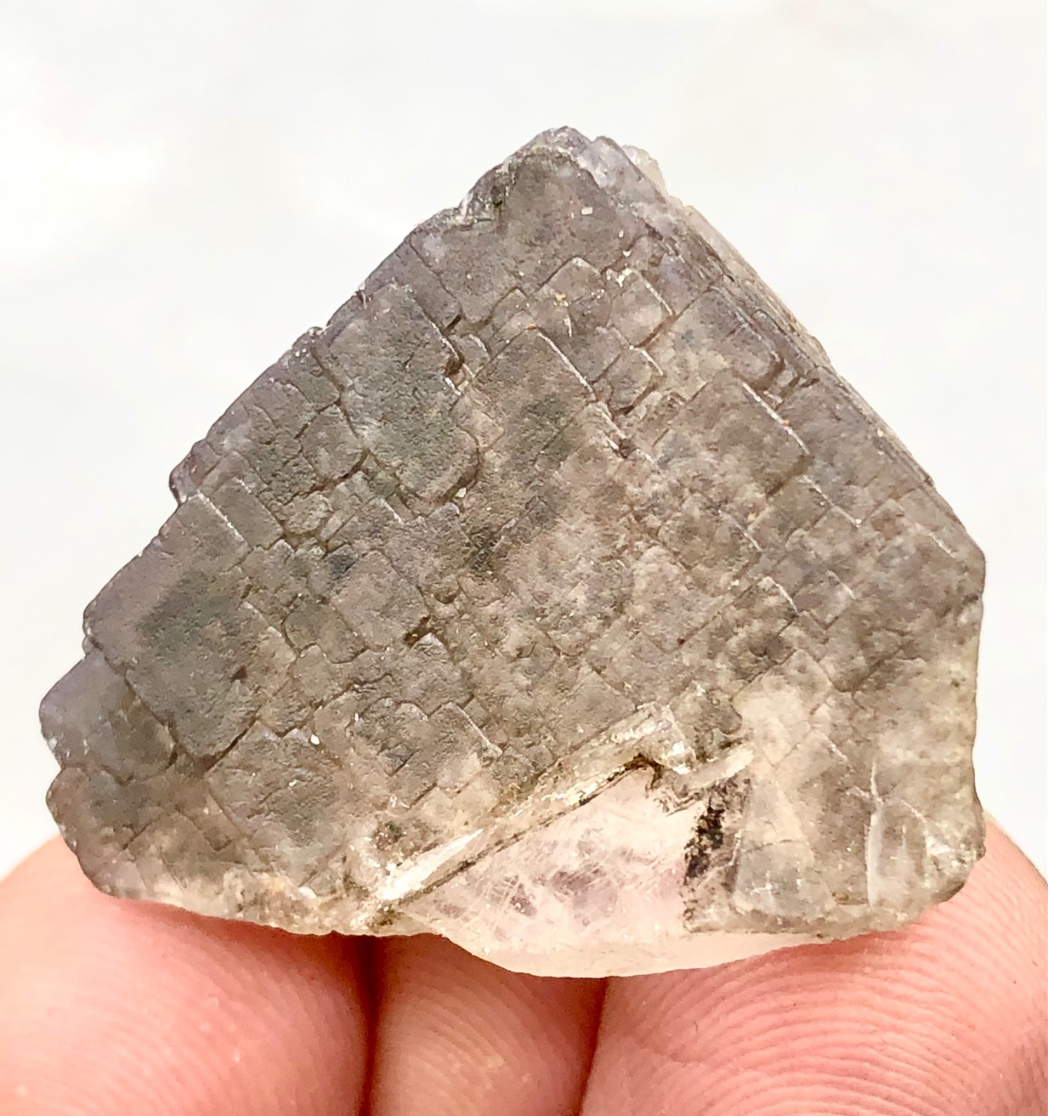 Natural fluorite crystal triangle shape | Skardu, Pakistan | 18.99g Minerals