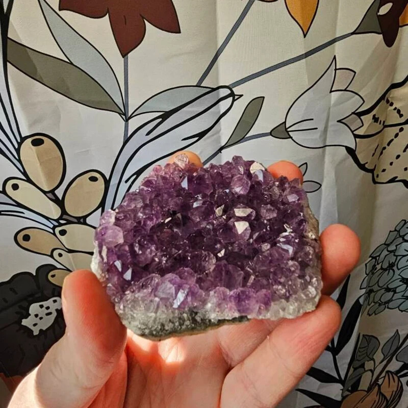 High-Quality 100g Raw Amethyst Cluster Purple Crystal Quartz Specimen Decor Gift