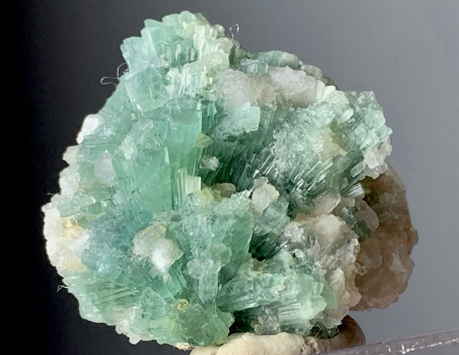 71 Ct Natural Tourmaline Crystal Bunch Afghanistan Green Mineral Specimen