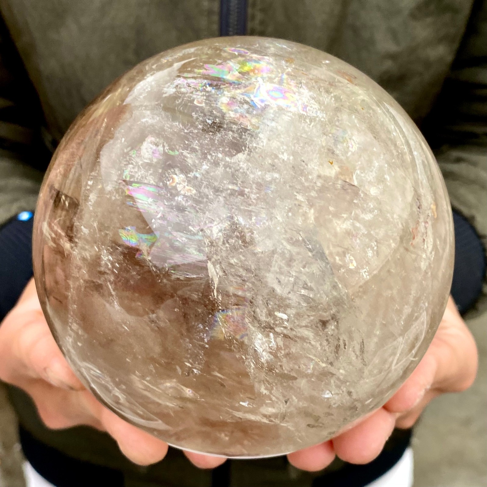 3.15LB Natural clear quartz sphere quartz crystal ball reiki Energy healing