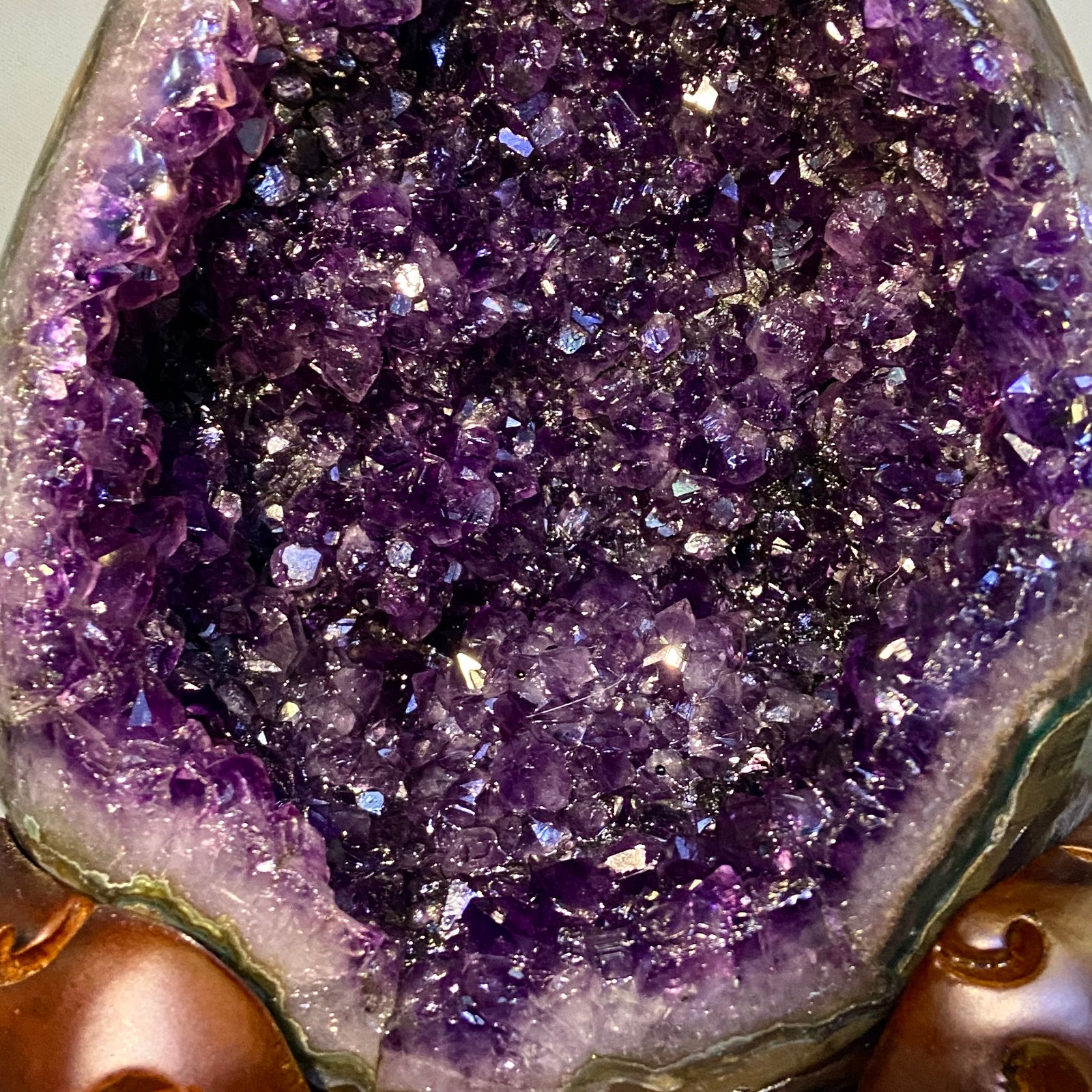 10.7LB Large Natural amethyst Dinosaur egg Quartz Crystal specimen healing