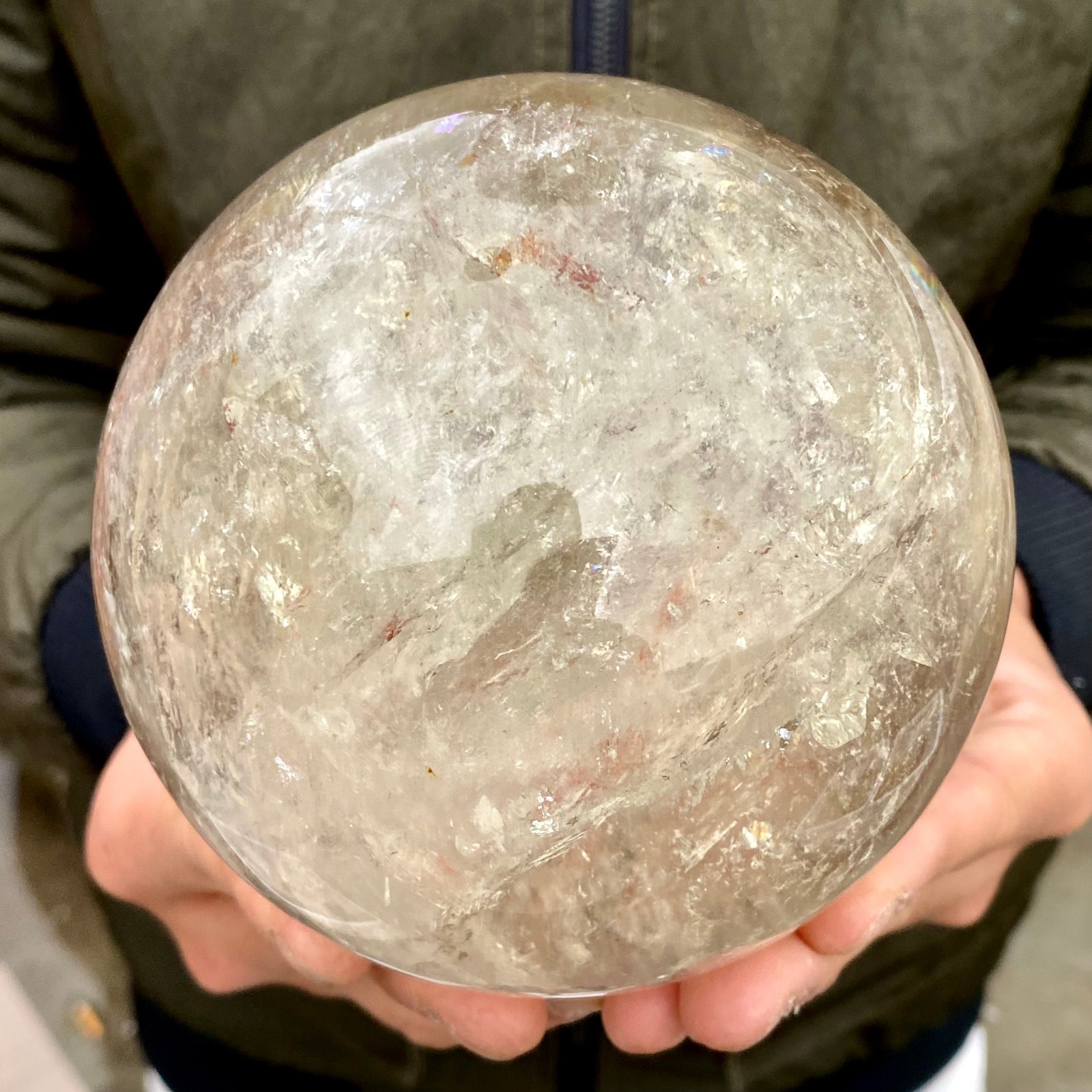 3.15LB Natural clear quartz sphere quartz crystal ball reiki Energy healing