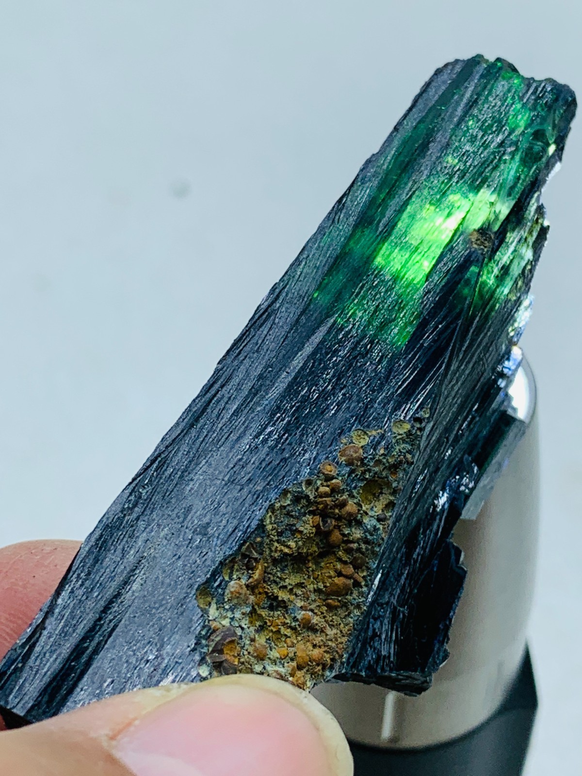 148ct 68mm TOP EXCELLENT BLUE GREEN VIVIANITE CRYSTALS Specimen FROM Brazil