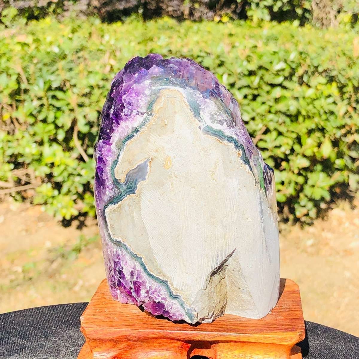 3.3LB Natural Amethyst geode quartz cluster crystal specimen Healing 3140