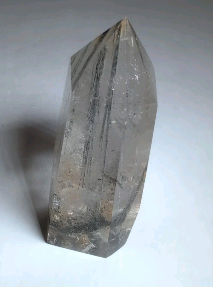 Large Black Tourmalinated Quartz / Black Rutilated Quartz Crystal – 3.75in