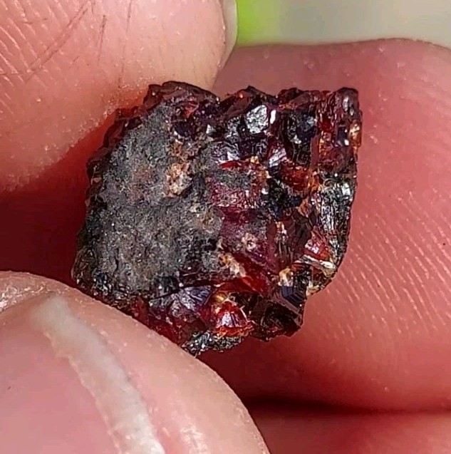 ULTRA RARE GEM RHODOCHROSITE ON MATRIX N’Chwaning I Mine, KMF, South Africa