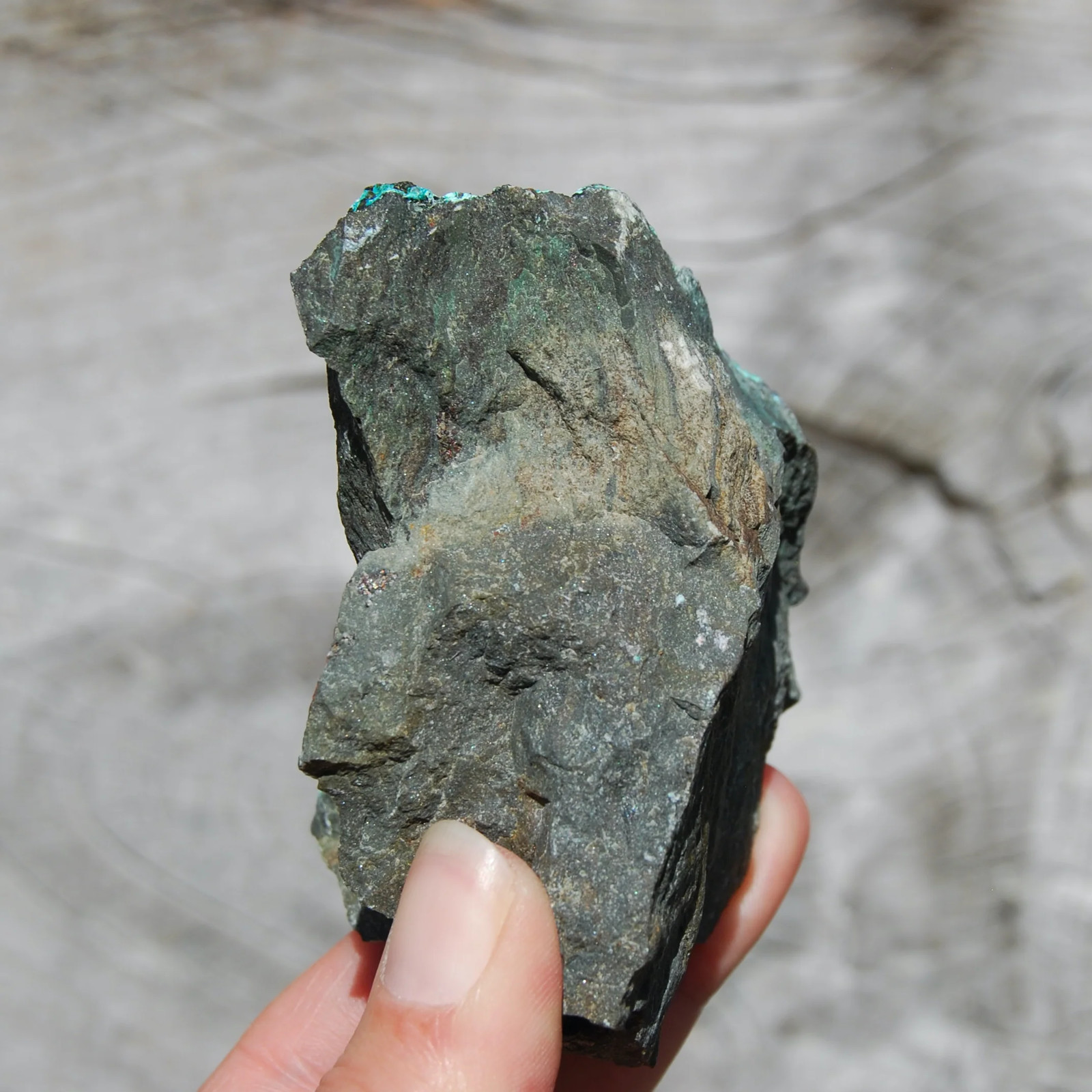 3in 145g Raw Silica Chrysocolla Crystal, Large Natural Rough Chrysocolla Specime