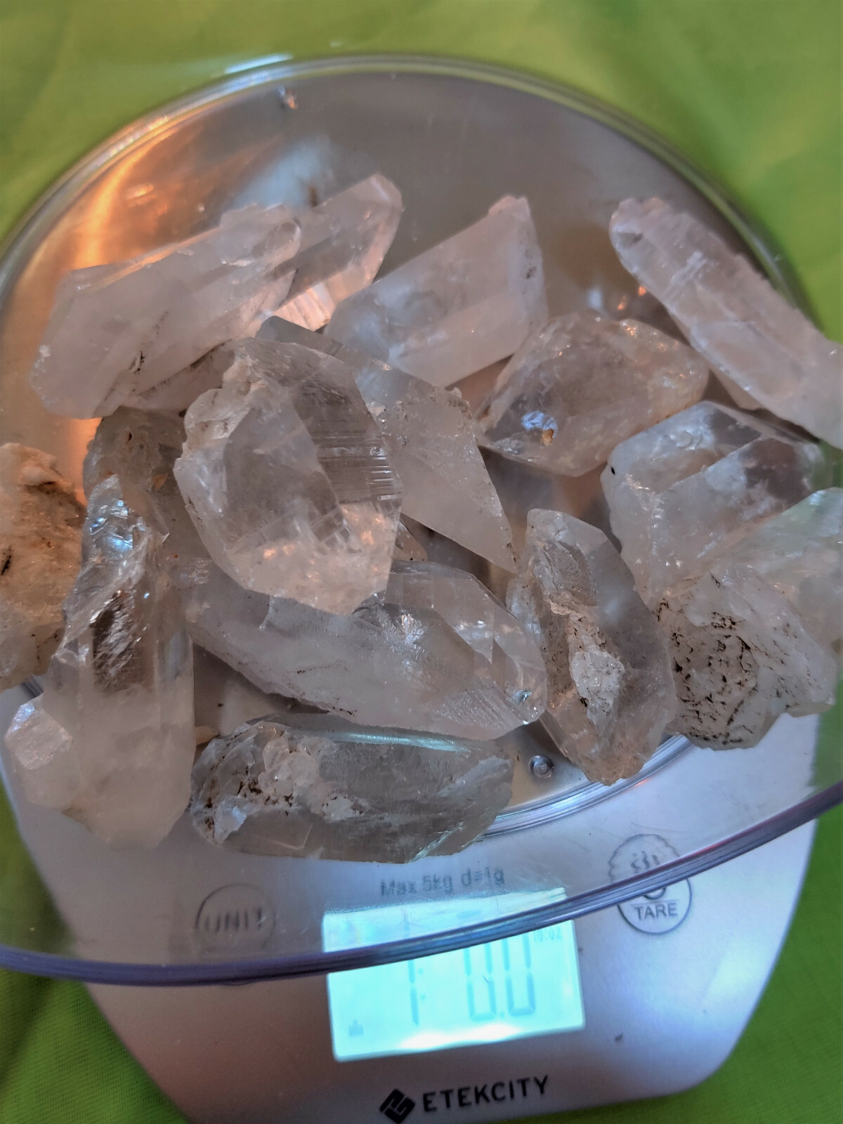 Clear Quartz Crystal Points and Chunks 1lb 1-3in